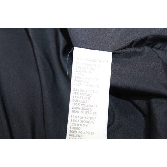 Good American 90s Sherpa Trucker Jacket Mix Blue Shearling Oversized Size 4 XL - Picture 10 of 13